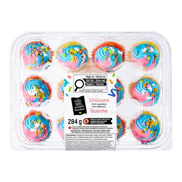 Mini gâteaux licorne Mon marché fraîcheur