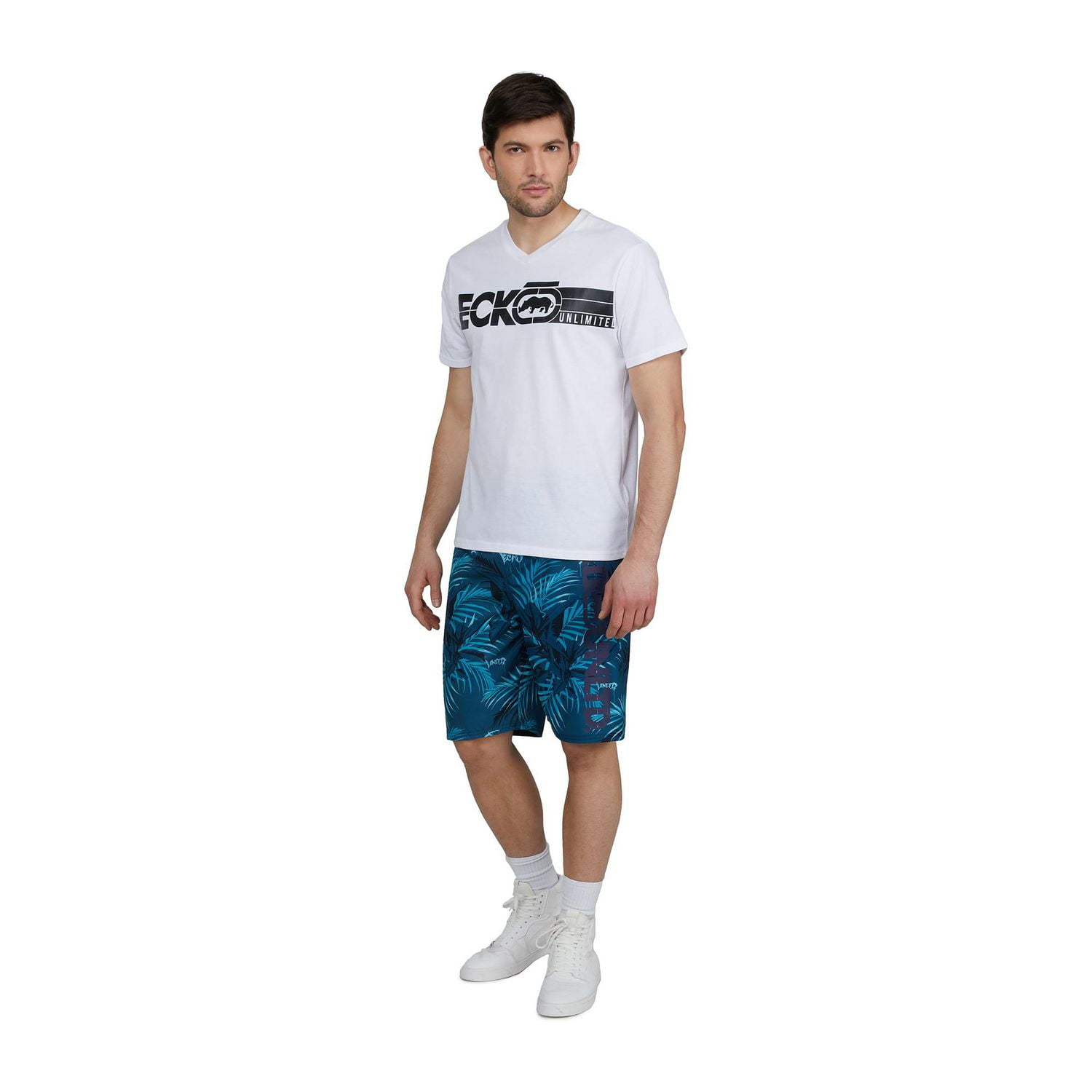 Ecko Unltd short de surf imprimé floral pour homme