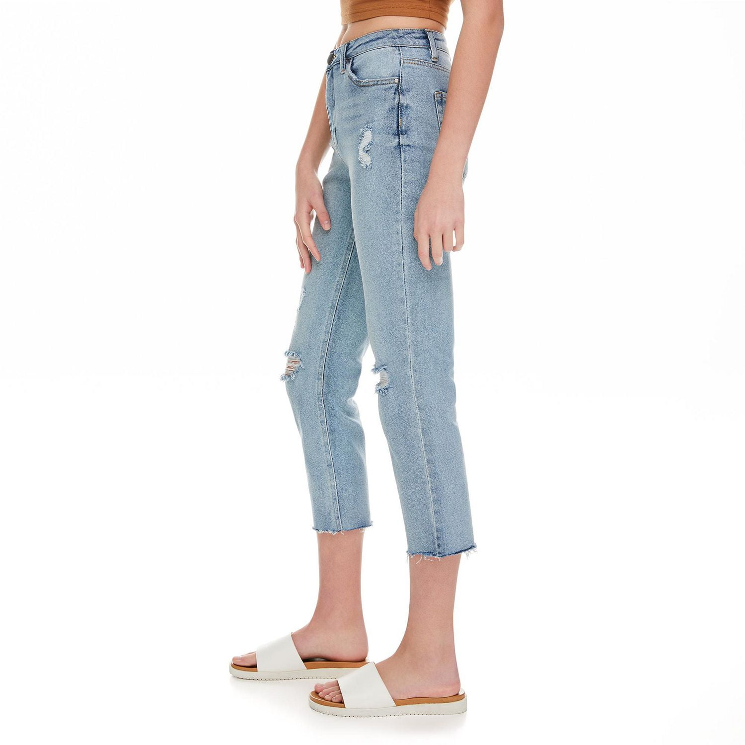 No Boundaries Women's Slim Crop Straight Pant