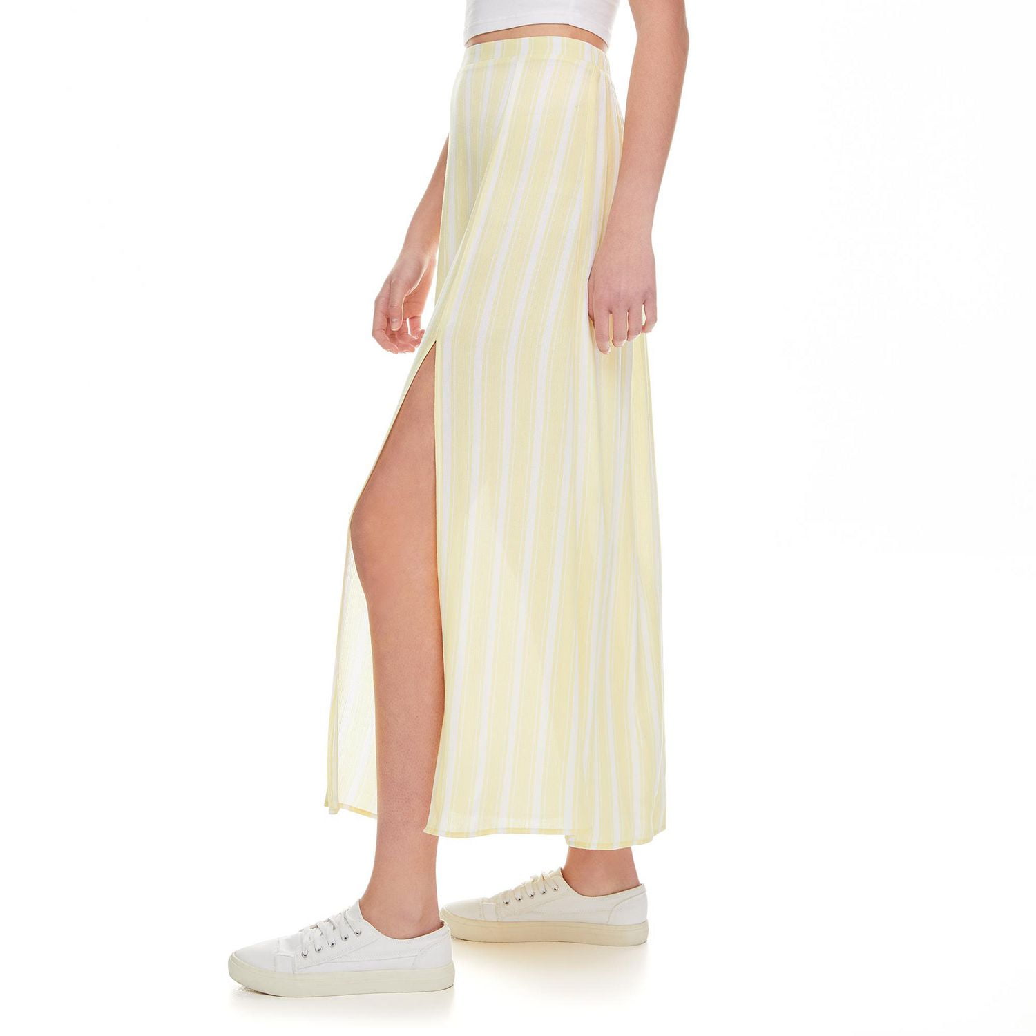 No Boundaries Women's Slit Maxi Skirt