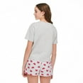 thumbnail image 3 of No Boundaries Women's Tee and Boxer Short 2-Piece Set, 3 of 6