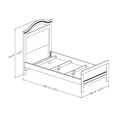 thumbnail image 4 of South Shore Summer Breeze Collection Twin Bed White Wash, 4 of 5