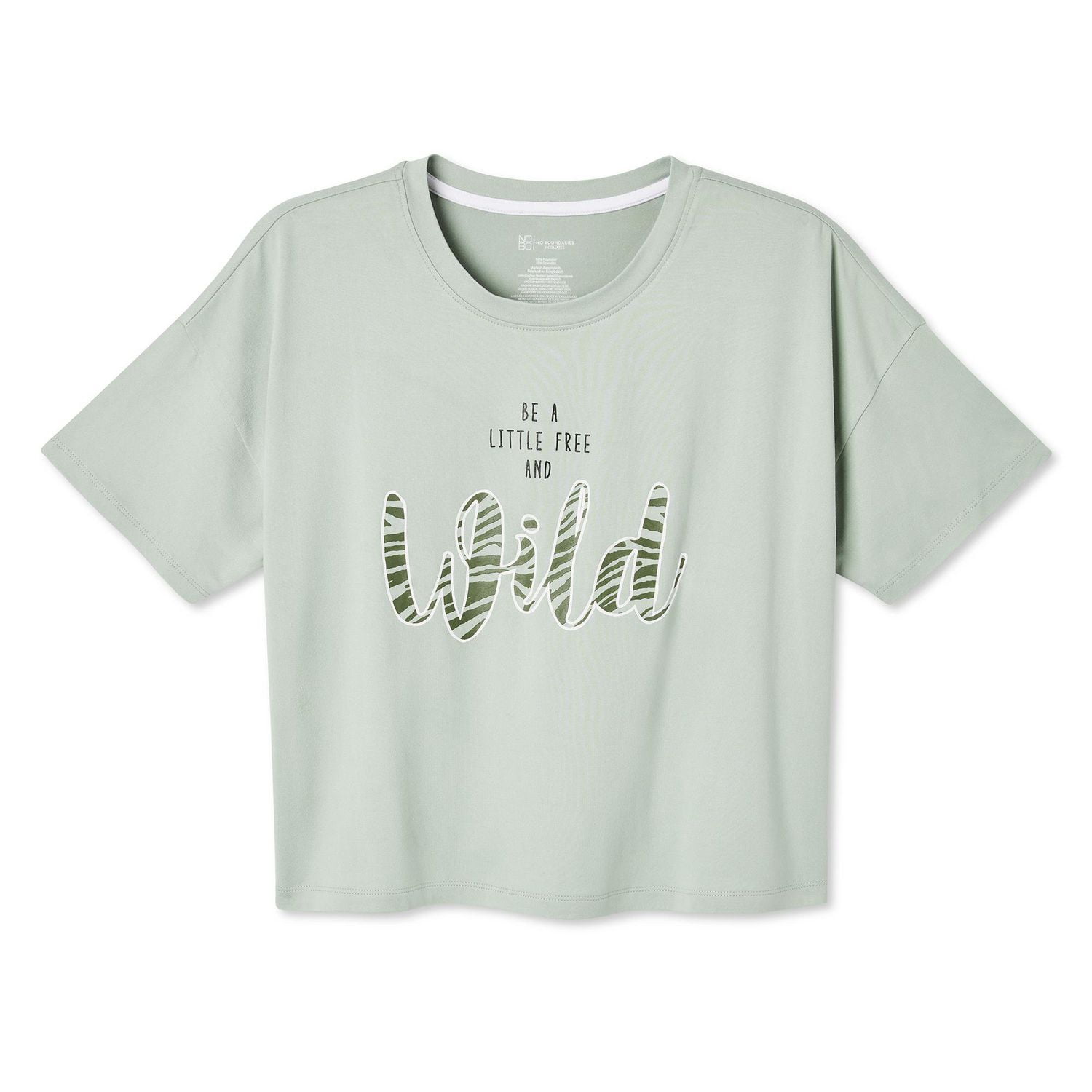 No Boundaries Women's Boxy Sleep Tee