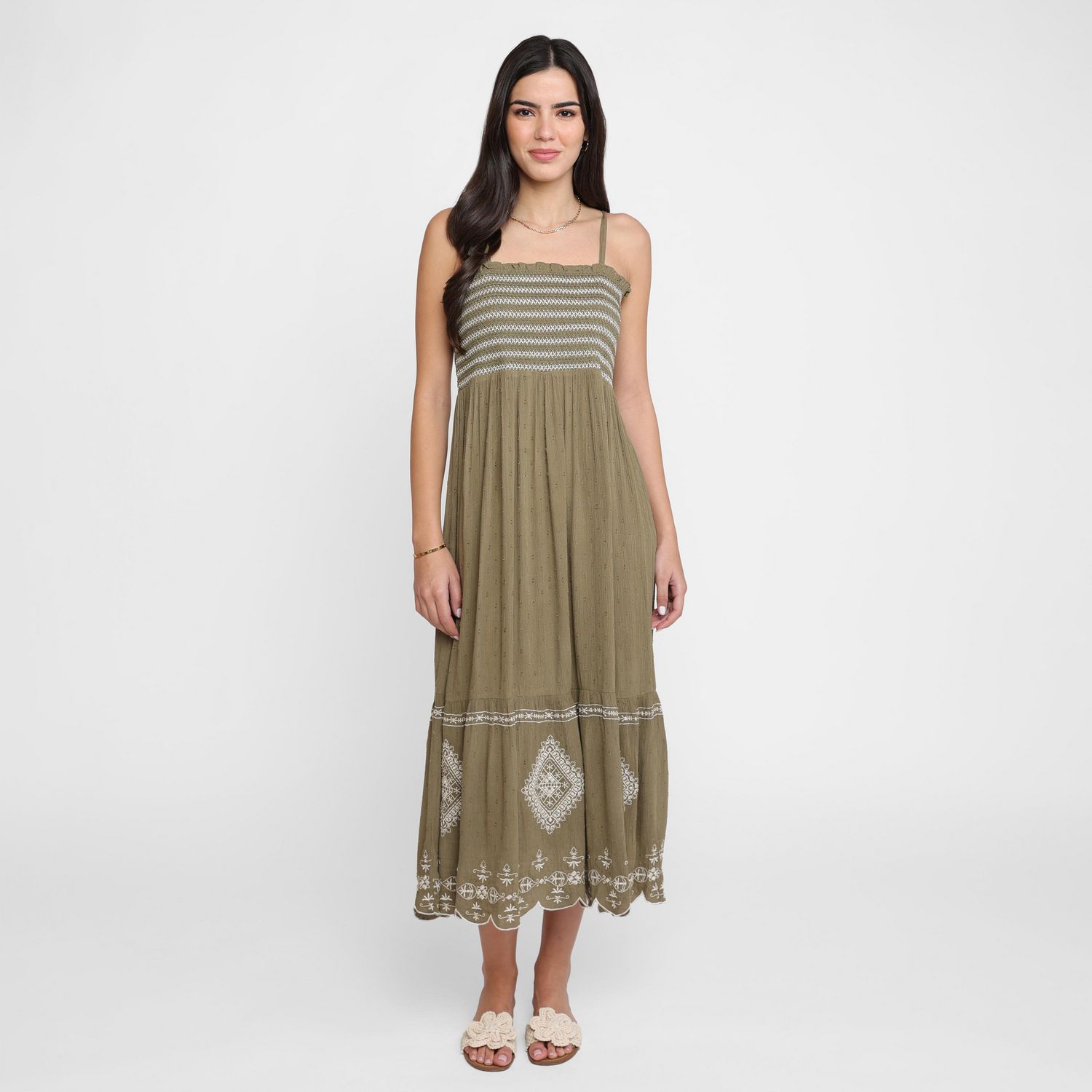 Devoted, Robe longue brodée, tailles TP à TG