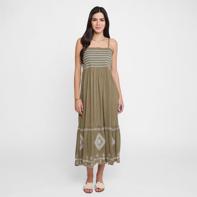 Devoted, Robe longue brodée, tailles TP à TG