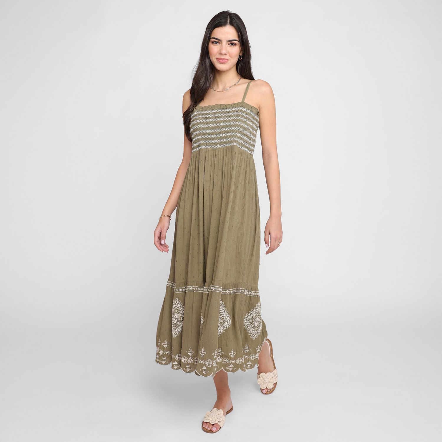 Devoted, Robe longue brodée, tailles TP à TG