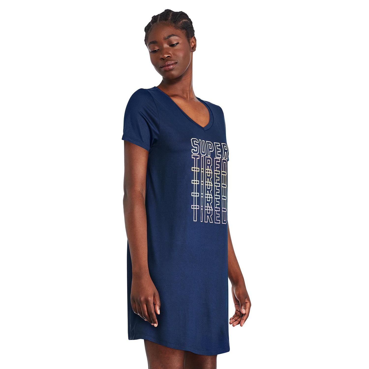 George Women's Nightshirt and Scrunchie 4-Piece Set