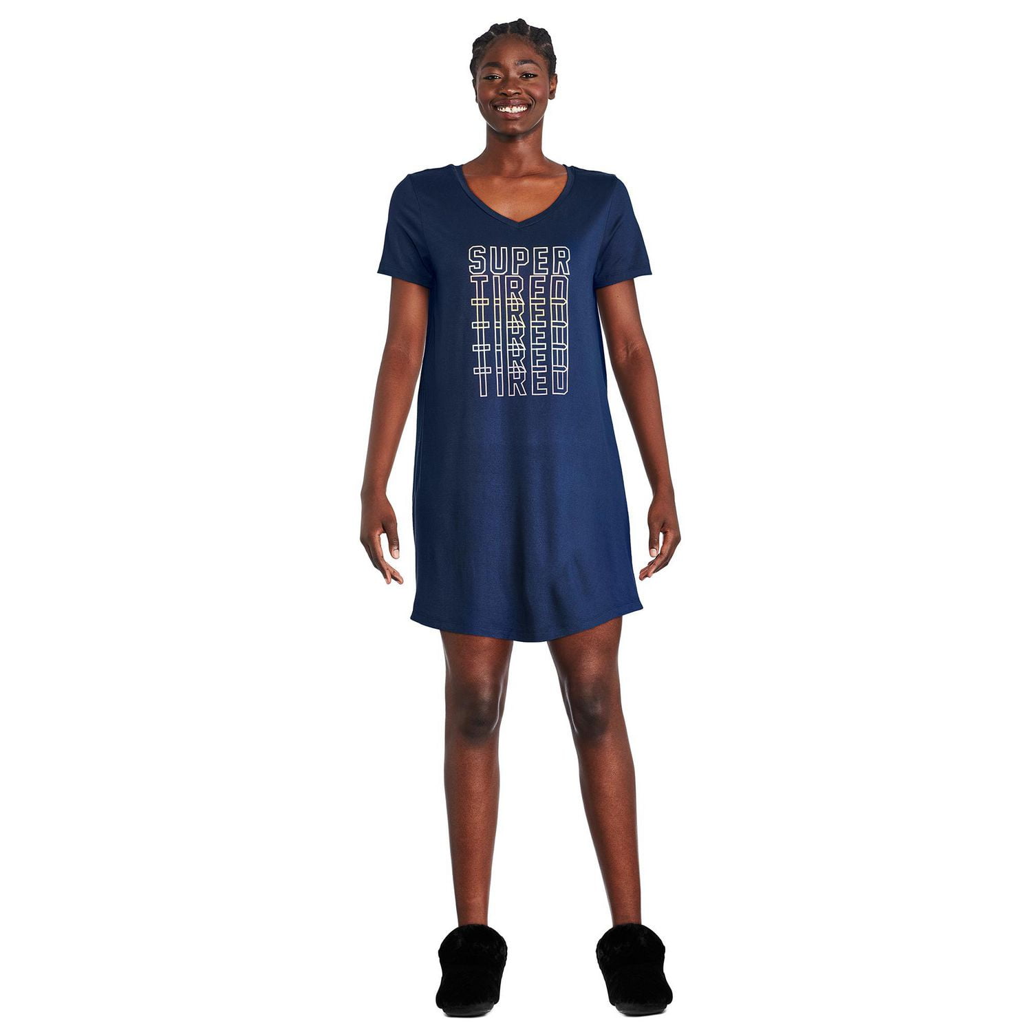 George Women's Nightshirt and Scrunchie 4-Piece Set