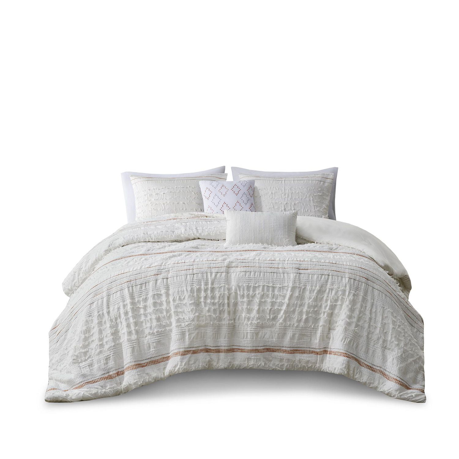 Chic Home Willa 5 Piece Woven Waffle Texture Comforter Set