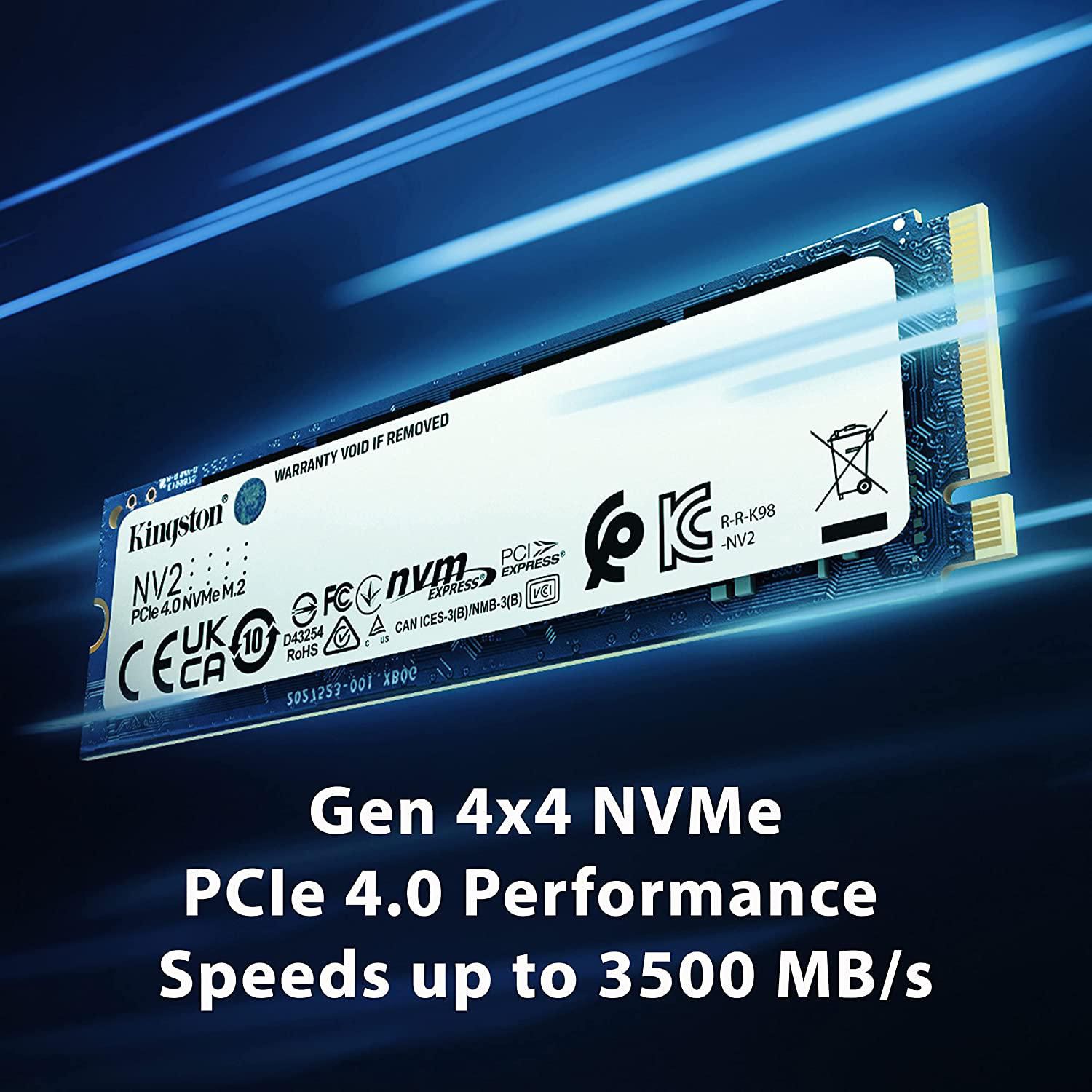 Kingston NV2 1TB M.2 2280 NVMe Internal SSD | PCIe 4.0 Gen 4x4