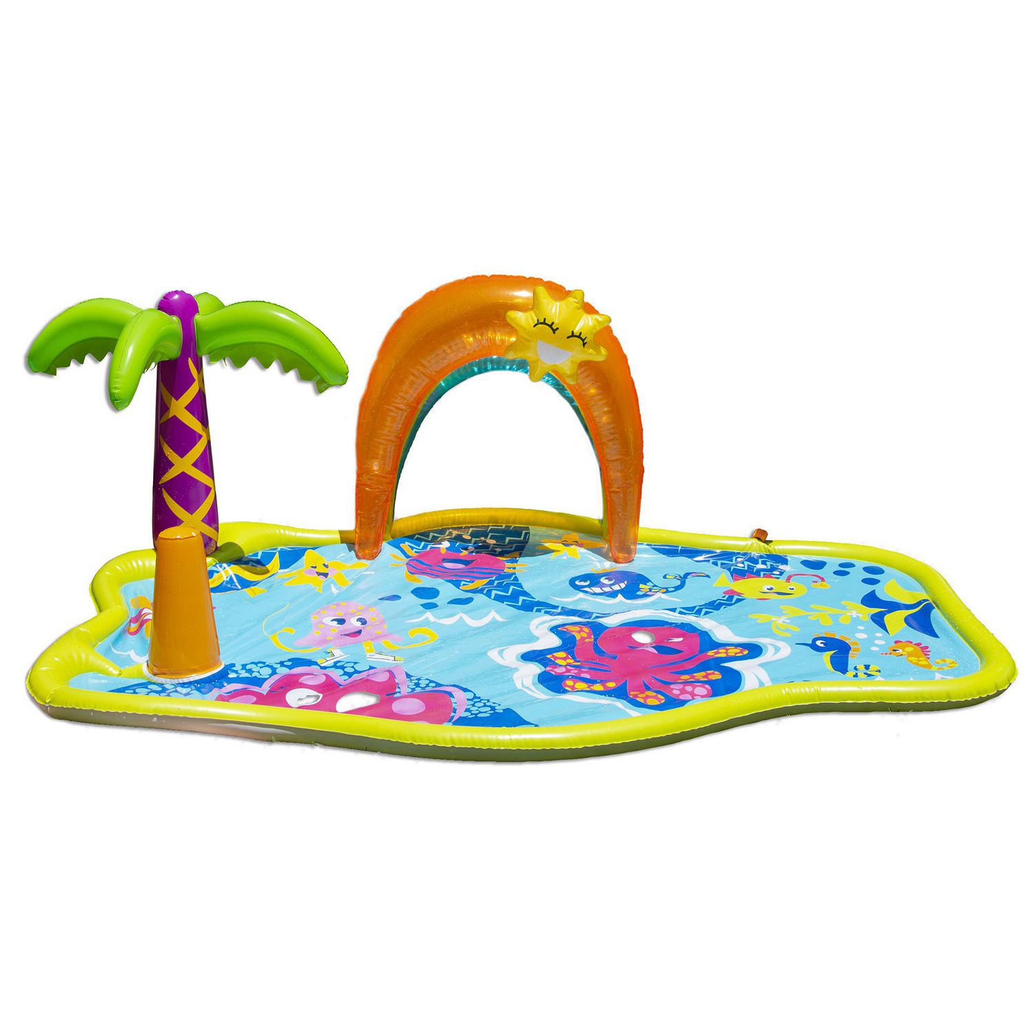 Banzai Jr. Splish Splash Water Park with 3-In-1 Splash Pad, Slide