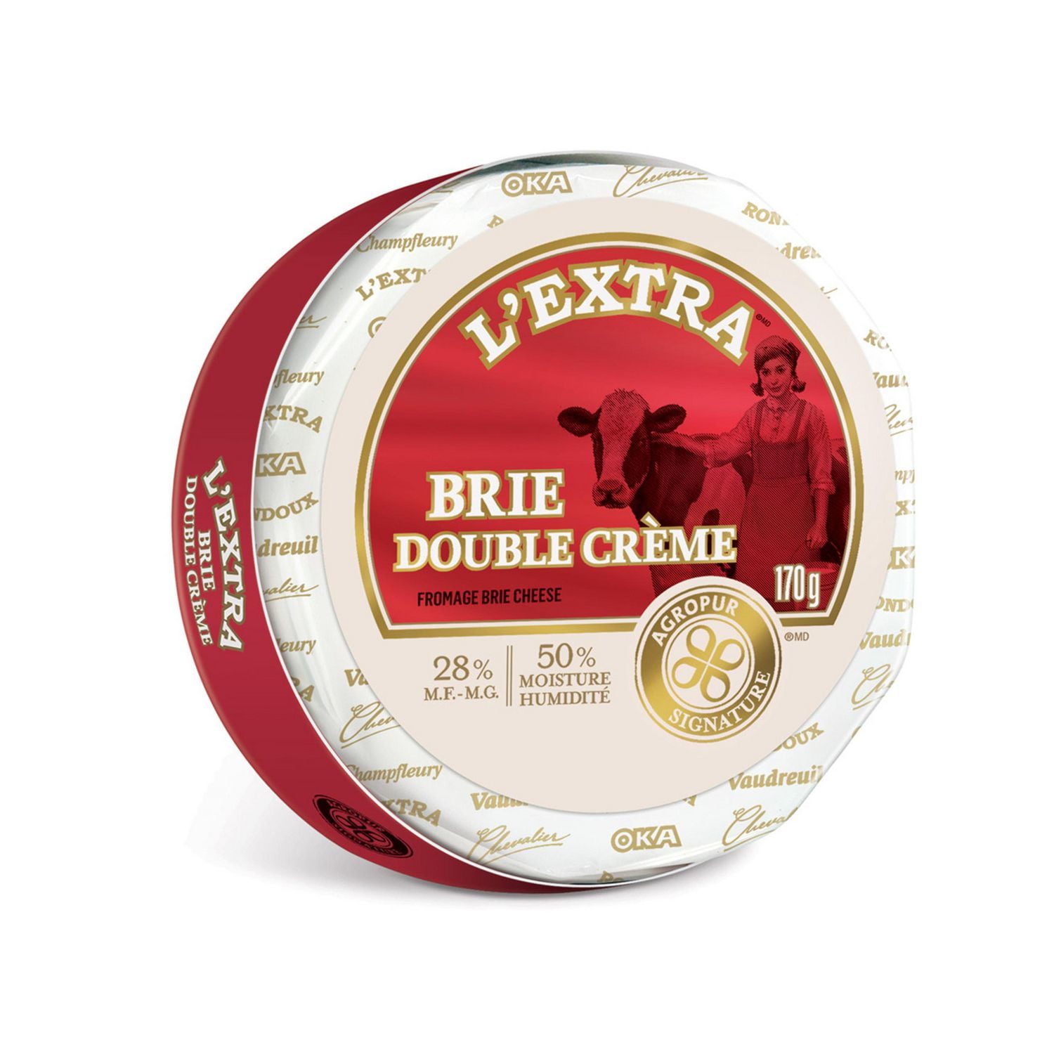 L'Extra Double Cream Brie Cheese, 170g