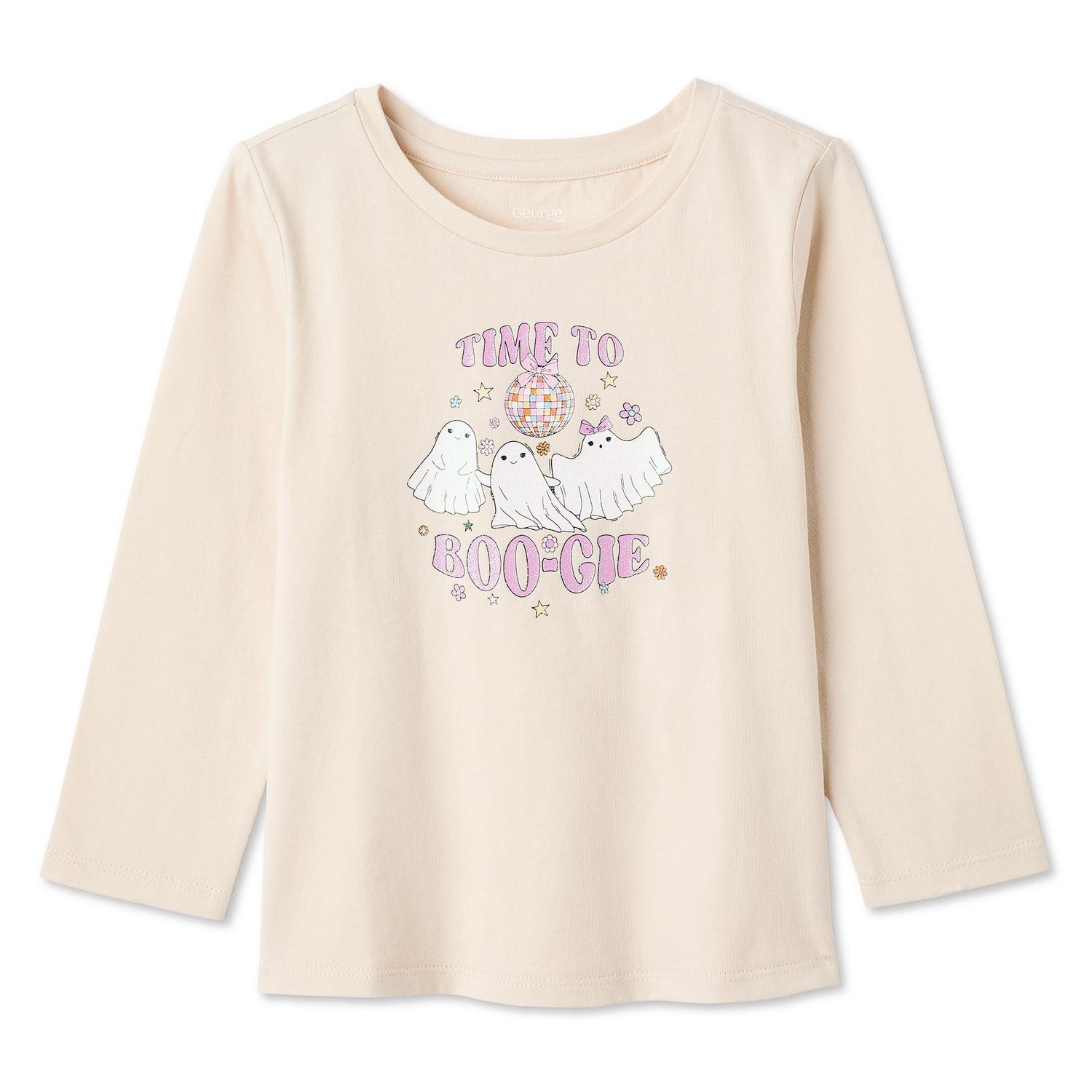 T-shirt d’Halloween à manches longues George pour petites filles