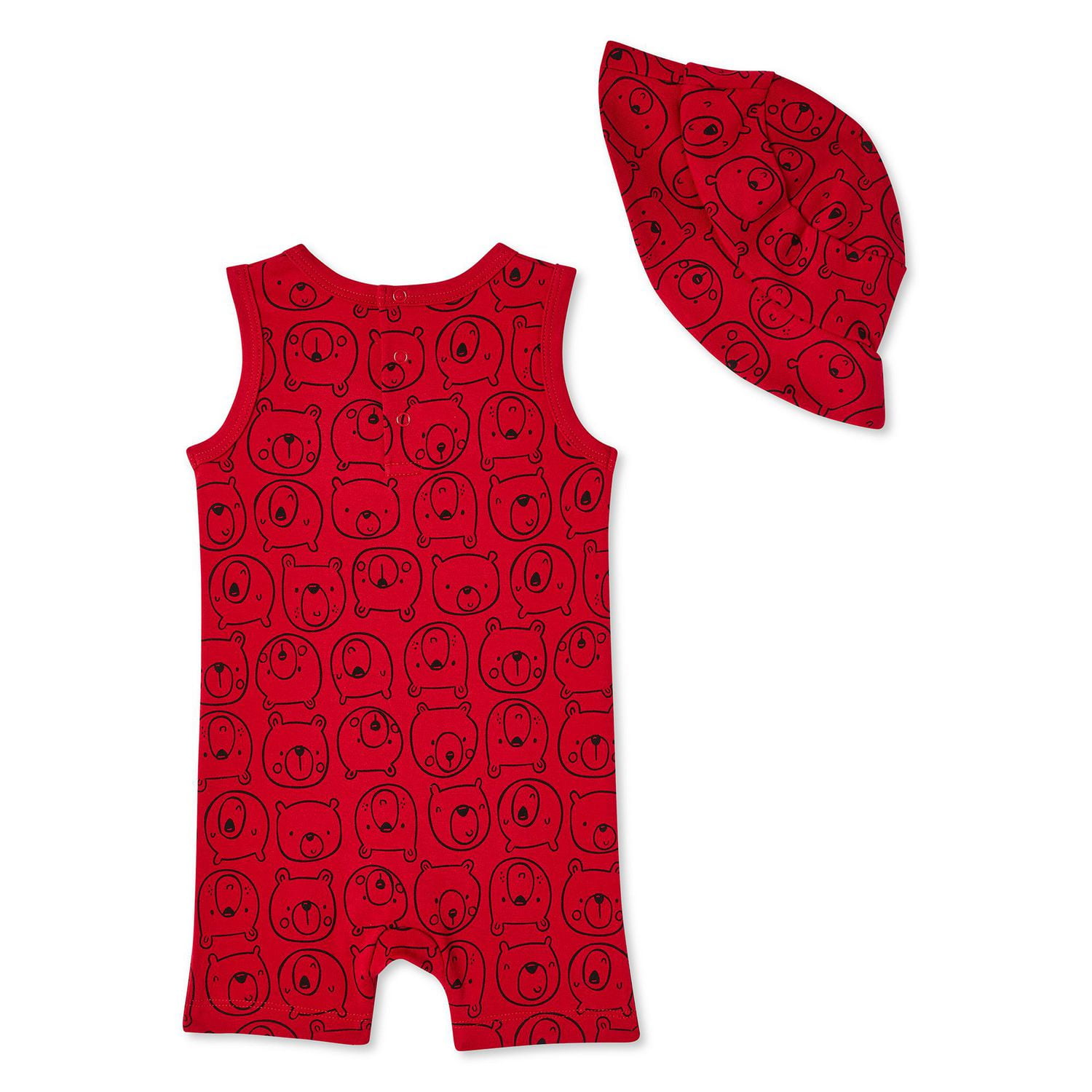 Canadiana Infants' Unisex Romper and Hat 2-Piece Set