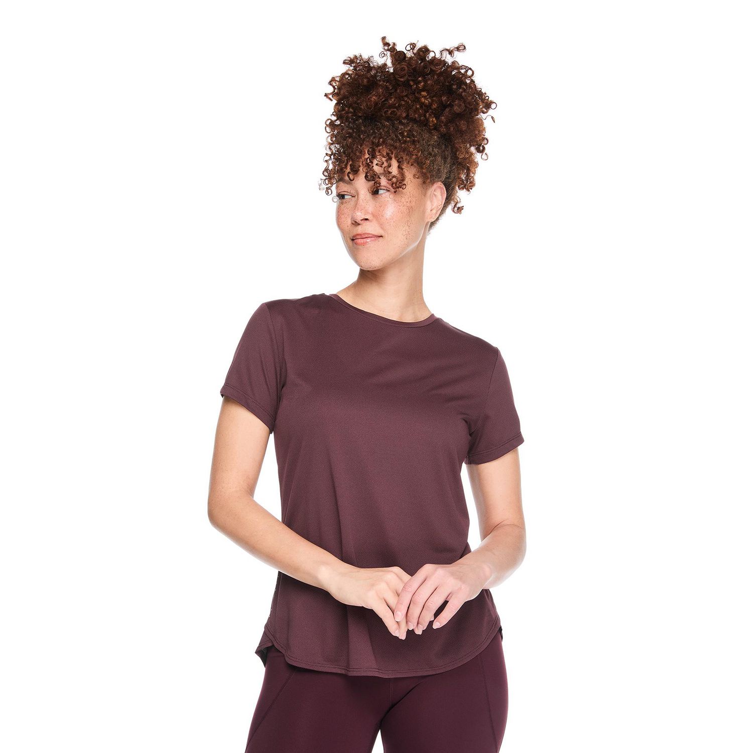 T-shirt à encolure ras du cou Athletic Works pour femmes