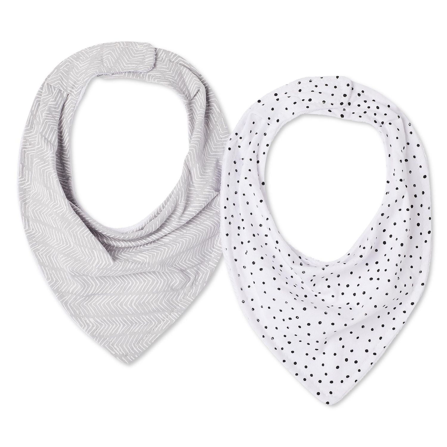 Lot de 2 bavettes style bandana George unisexe pour nourrissons Taille unique