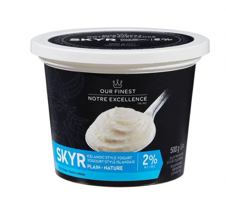 Our Finest Skyr Icelandic Style 2 Plain Yogurt Walmart Canada