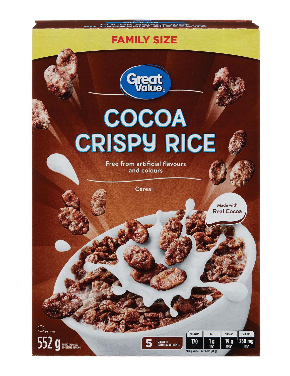 Great Value Cocoa Crispy Rice Cereal Walmart Canada