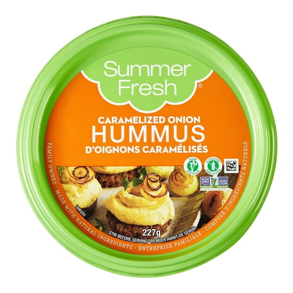 Summer Fresh Caramelized Onion Hummus