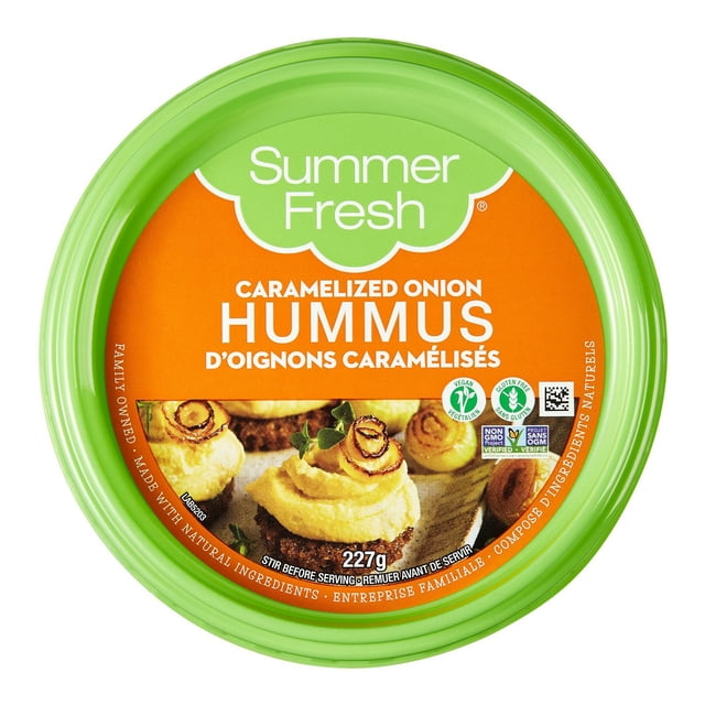 Summer Fresh Caramelized Onion Hummus