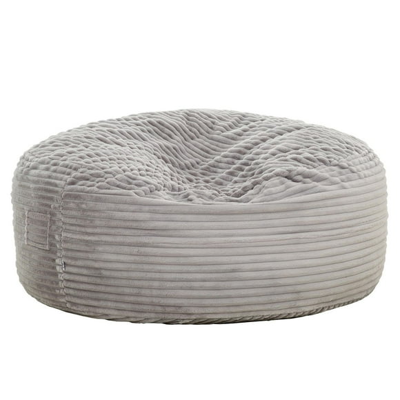 Fauteuil de type bean bag Sealy® Kade en mousse à mémoire de forme moyenne, gris.