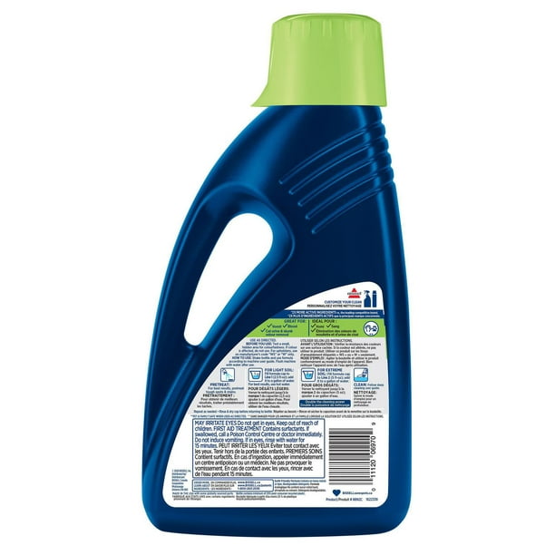 Nettoyant professionel avec StainProtect™ de BISSELL® 1,47 L pour  utilisation avec les shampouineuses 4X Concentré 