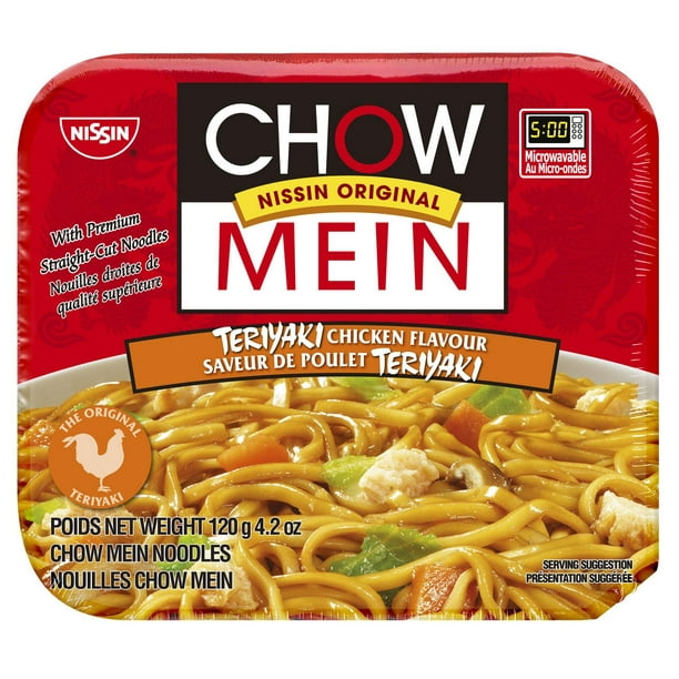 Nouilles Chow Mein à saveur de poulet teriyaki
