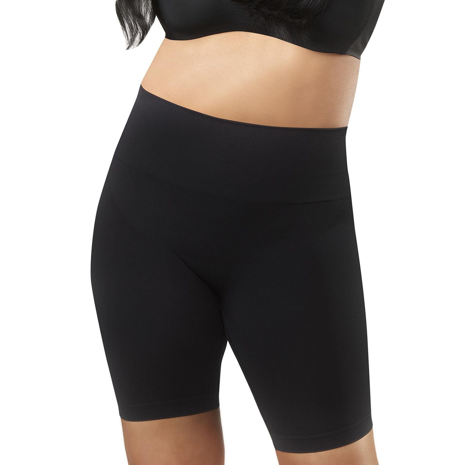 Buy online Black Poly Spandex Shaper Thighs Shapewear from