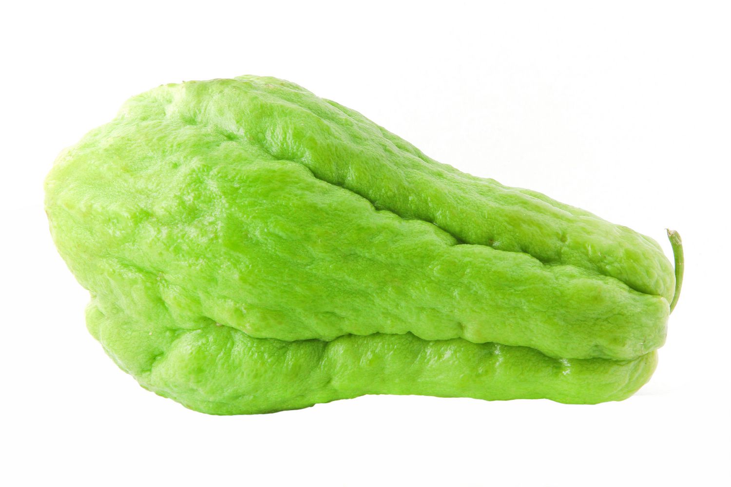 Squash, Chayote, Sold in singles whole chayote squash with smooth skin, described as having a delicate flavour and soft texture. Can be eaten cooked or raw, store in the refrigerator; a versatile fresh produce salad ingredient often spiralized or grated for stir-fries.