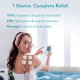 thumbnail image 2 of ProActive Thera3+ Appareil TENS EMS – Stimulateur musculaire 3-en-1 pour le soulagement de la douleur, la récupération musculaire et le massage – 78 programmes, rechargeable et portable – Pour le dos, le cou, les épaules, la sciatique, 2 of 6
