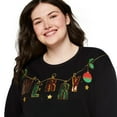 thumbnail image 4 of George Women's Plus Light Up Christmas Popover, 4 of 6