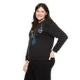 thumbnail image 2 of George Women's Plus Light Up Christmas Popover, 2 of 6