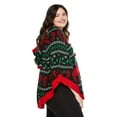 thumbnail image 2 of George Women's Plus Holiday Poncho, 2 of 6