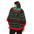 thumbnail image 3 of George Women's Plus Holiday Poncho, 3 of 6