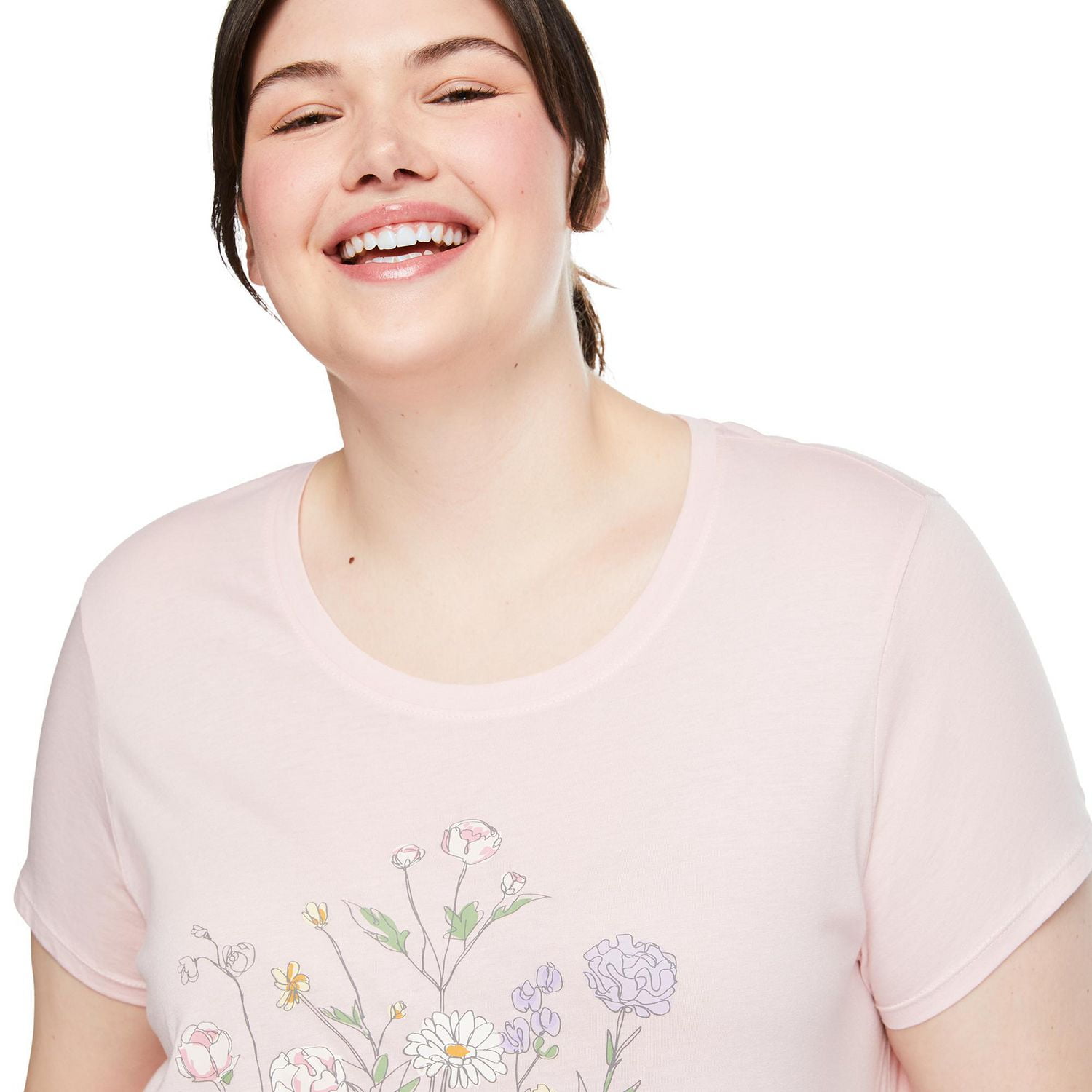 George Women's Plus Scoop Neckline Tee