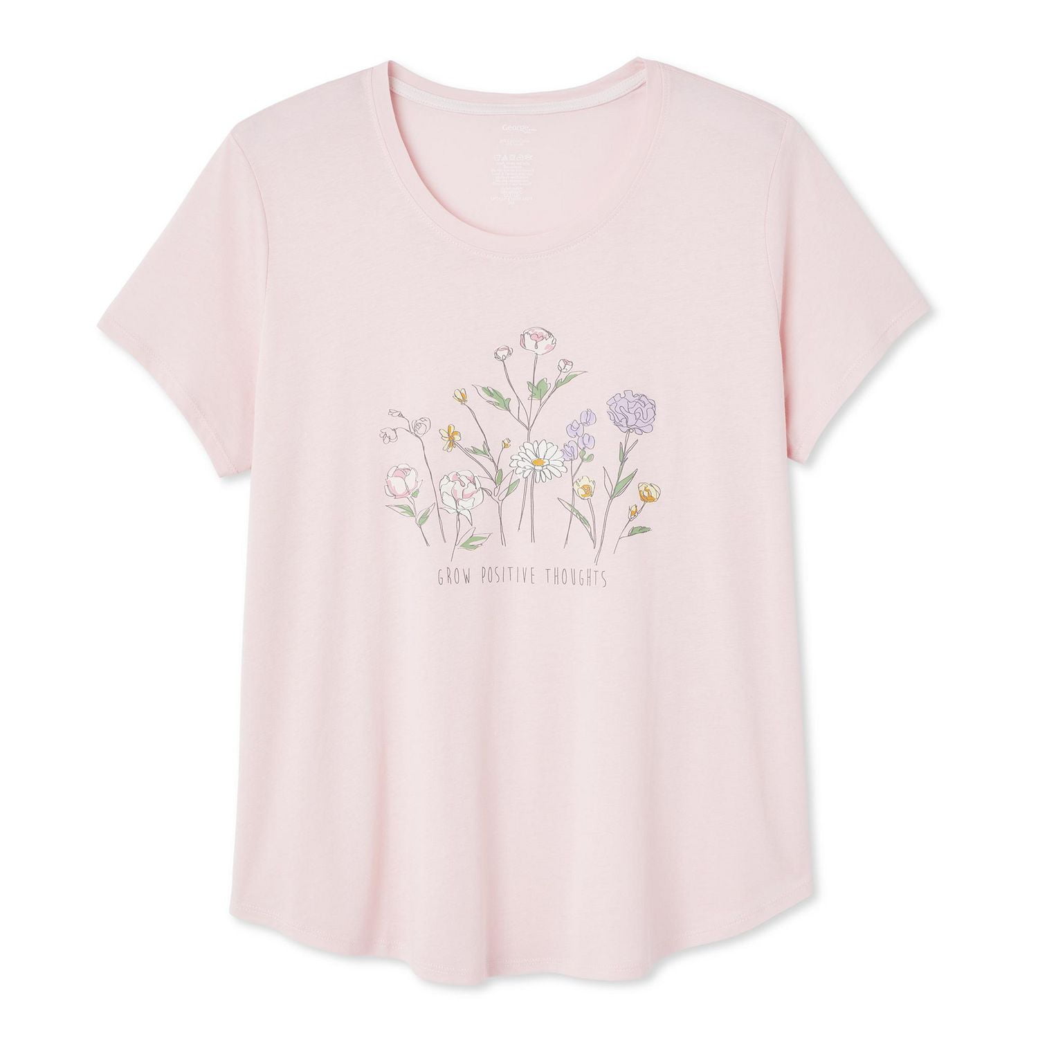 George Women's Plus Scoop Neckline Tee