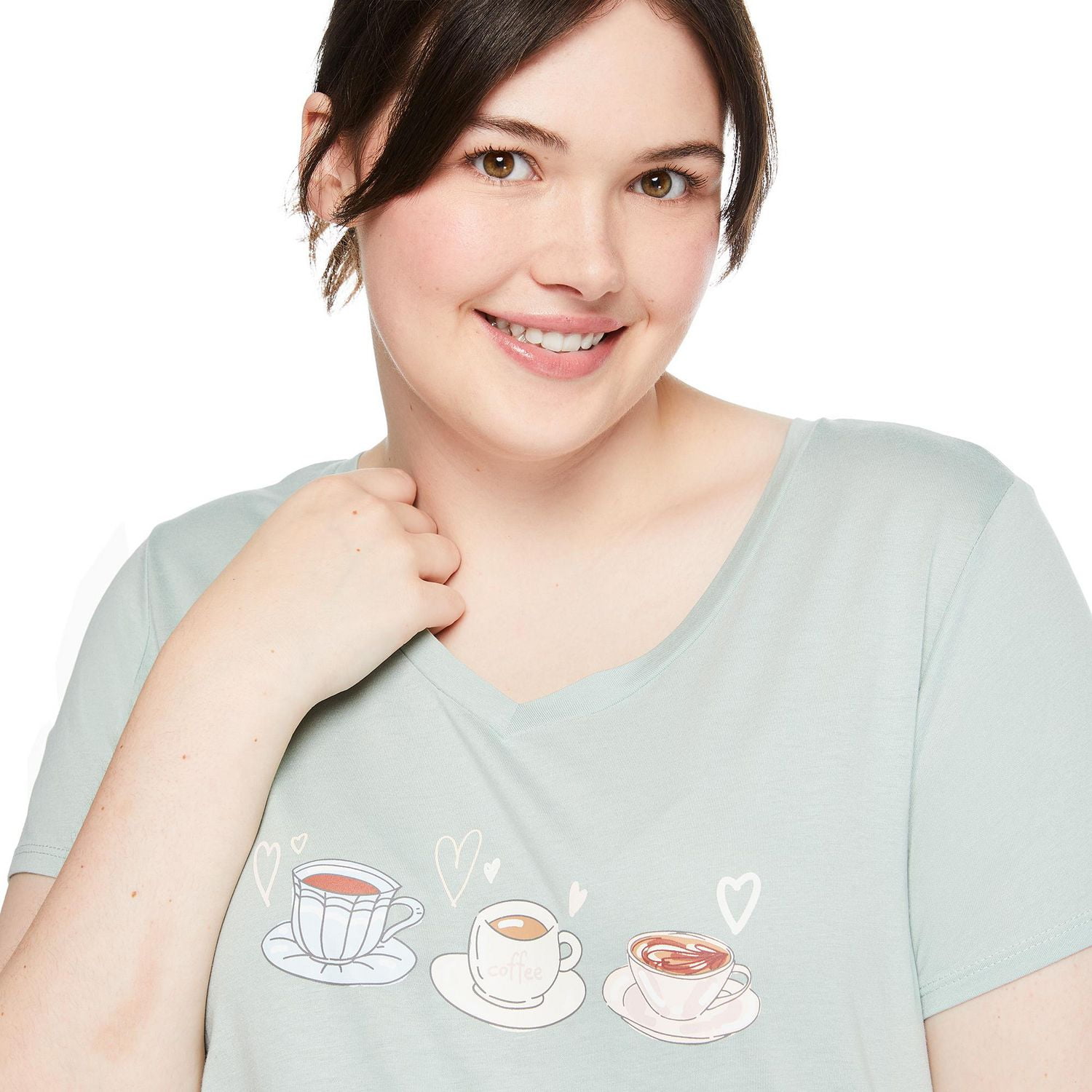 T-shirt avec encolure en V George Plus pour femmes