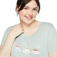 thumbnail image 4 of George Women's Plus V-Neckline Tee, 4 of 6