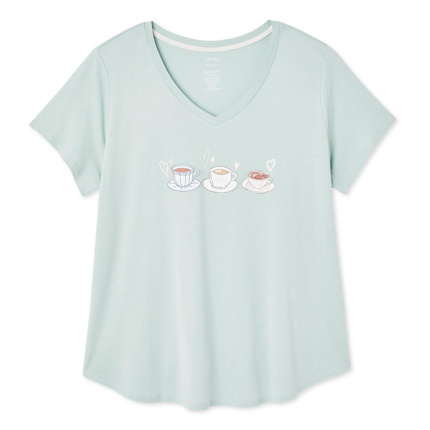 T-shirt avec encolure en V George Plus pour femmes