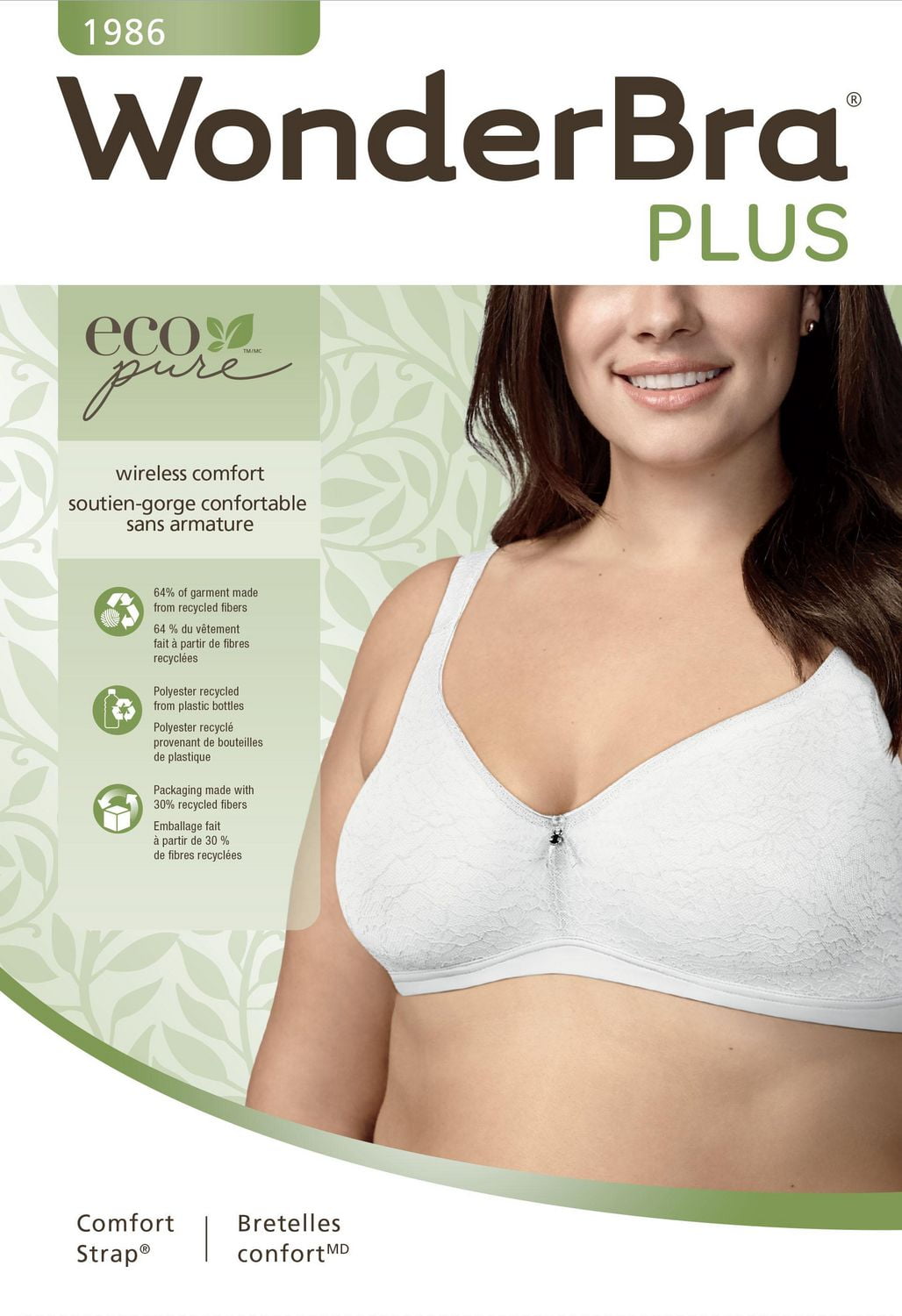 WonderBra Eco Pure Comfort Strap Wirefree