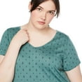 thumbnail image 4 of George Women's Plus V-Neckline Tee, 4 of 6