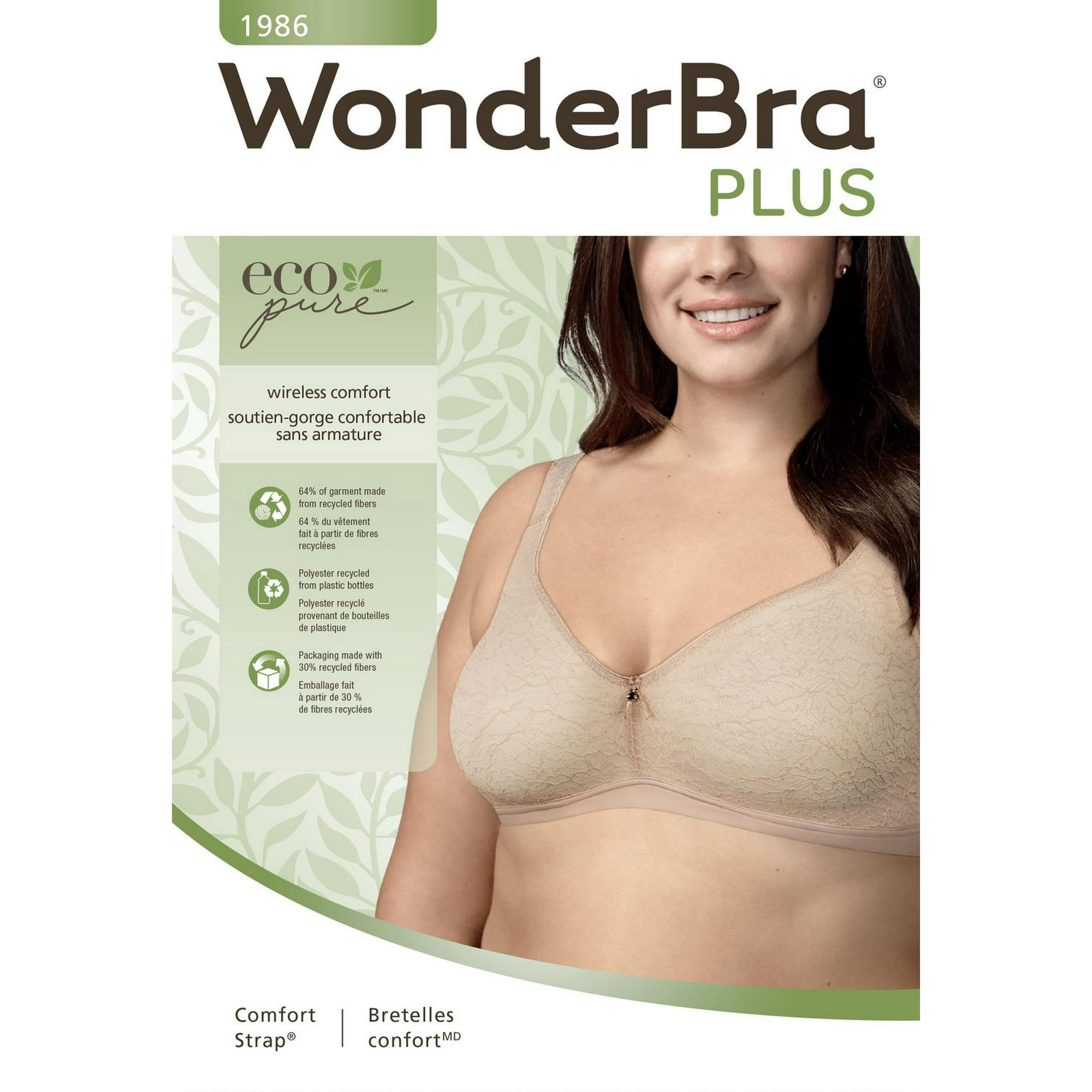 WonderBra Women's 34B Double Support Wirefree Bra Soft Taupe, 34 B -  Walmart, Edmonton Grocery Delivery