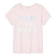 thumbnail image 3 of The Pink Closet Women's Plus Crew Neckline Tee, 3 of 3