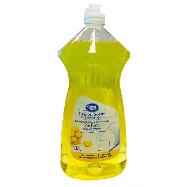 Détergent liquid pour vaisselle parfum de citron Great Value