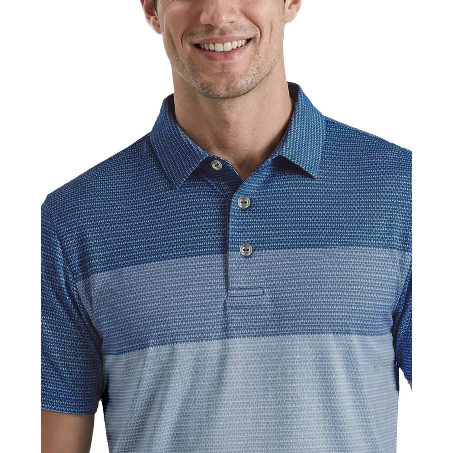 Ben Hogan Performance Men's Golf Conversational Print Short Sleeve Polo Shirt