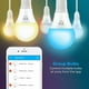 Merkury Innovations Ampoules a del Wi-Fi Intelligentes Couleur + Blanche - Emballage de 2 Ampoules Intelligentes -2 PK – image 4 sur 7