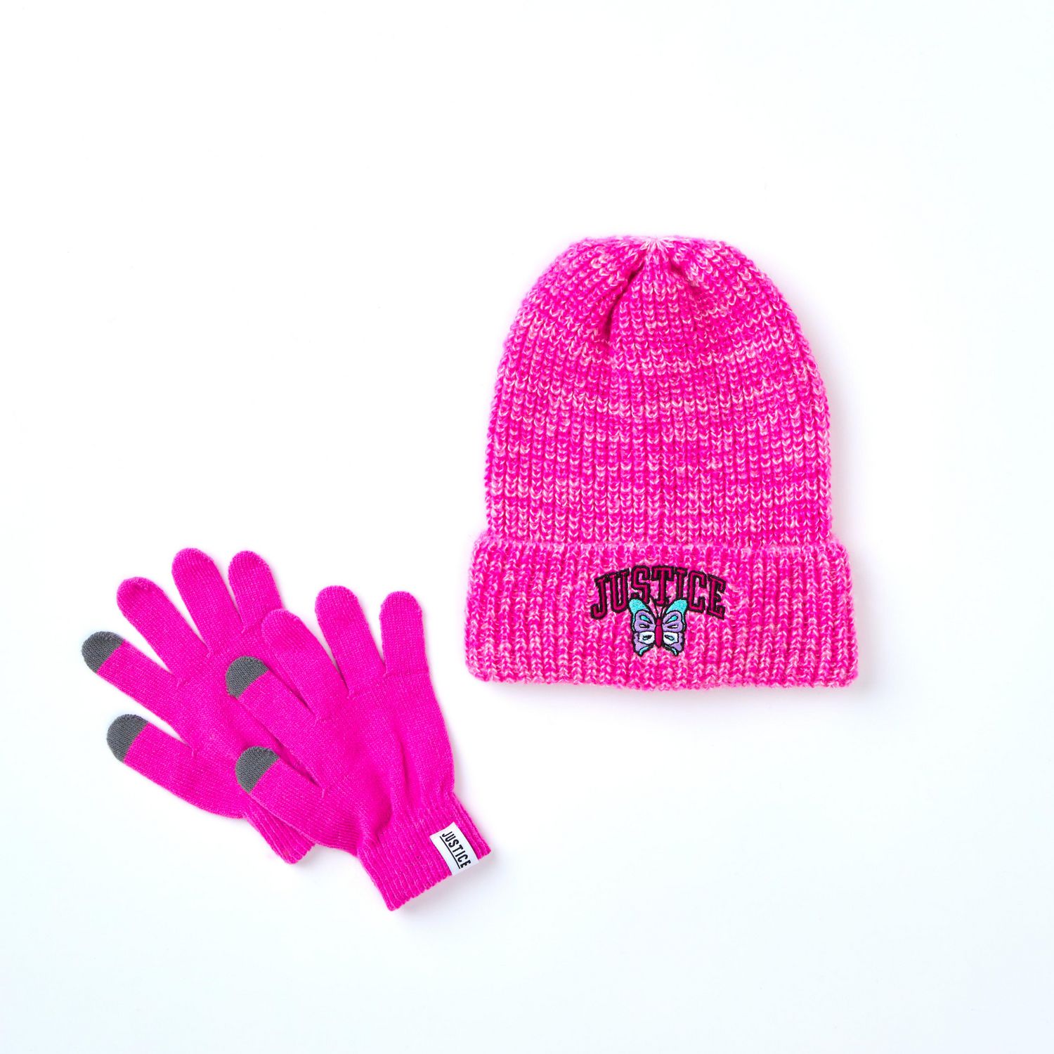 Bonnet marbré épais avec gant