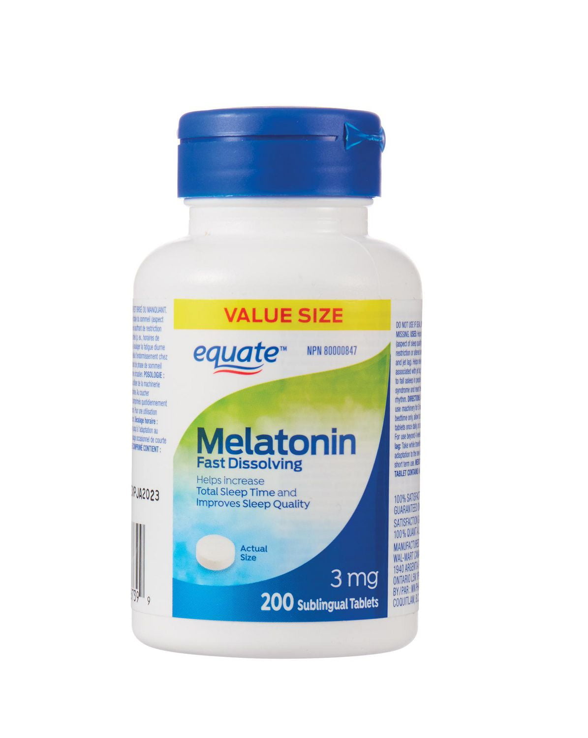 Equate Equate Melatonin Fast Dissolving 3mg