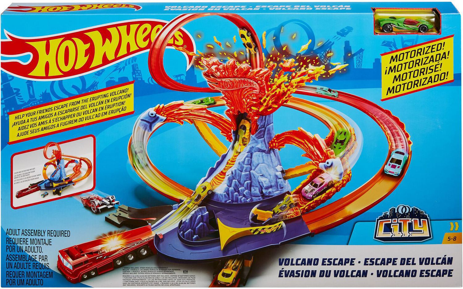 hotwheels volcano escape