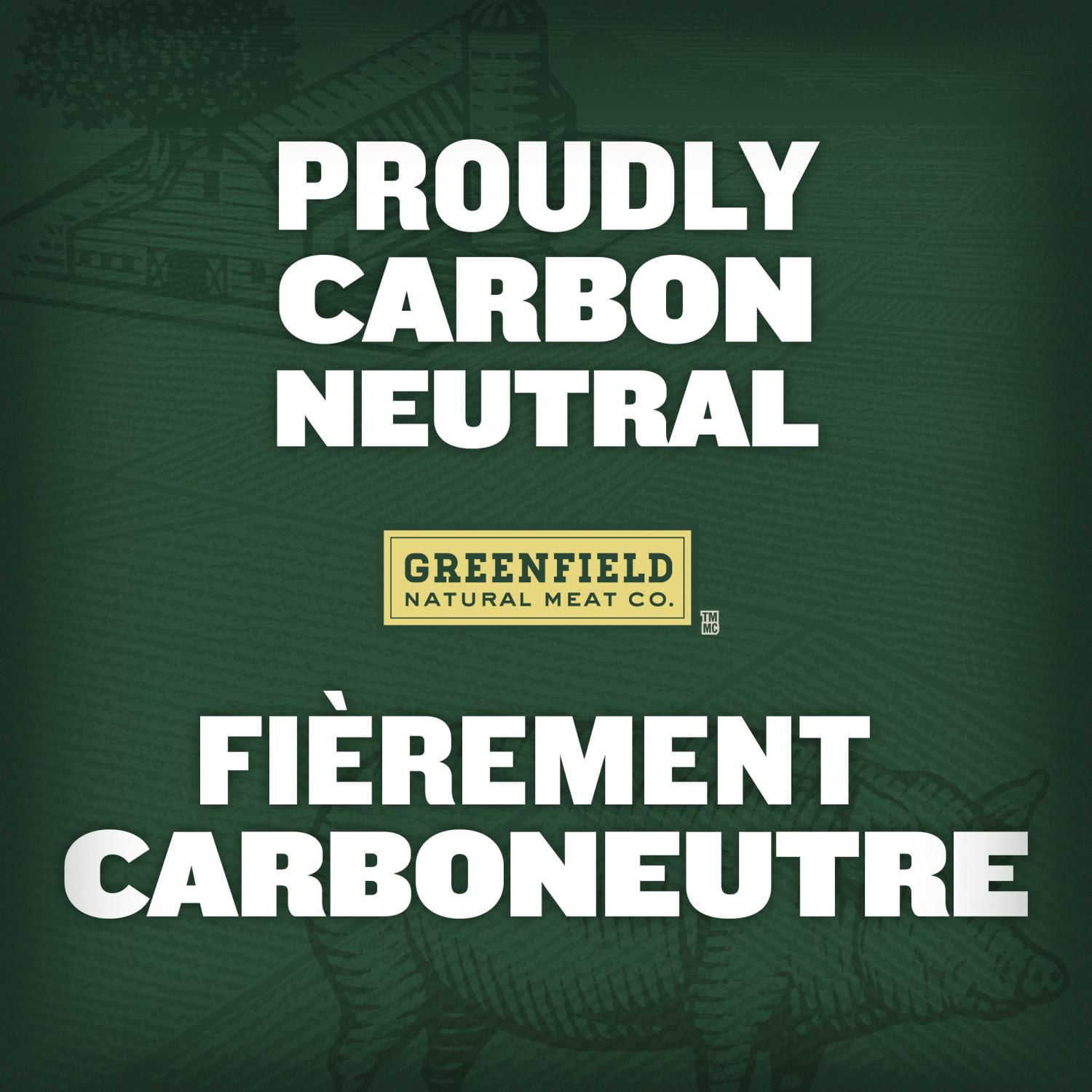 Bacon format familial Greenfield Natural Meat Co 340 g